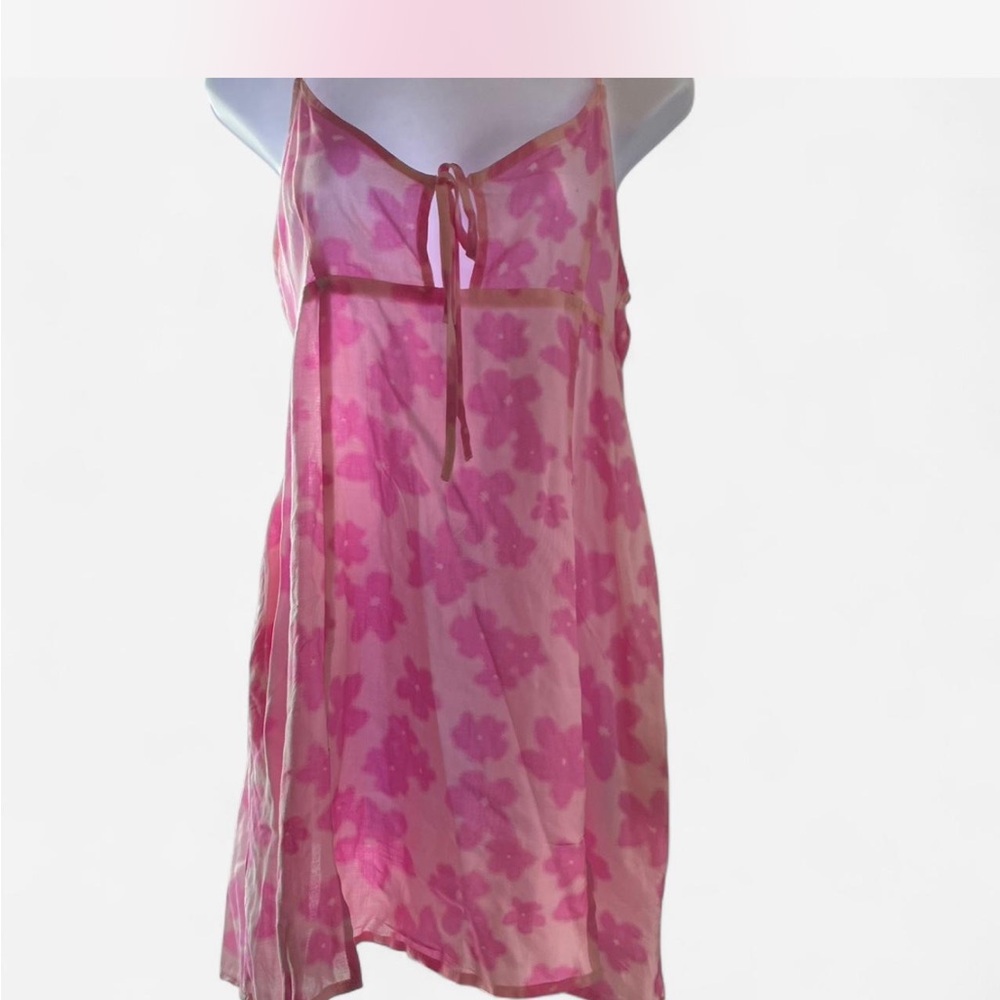 Wild Fable Pink Chemise with V-Neck and Spaghetti Straps